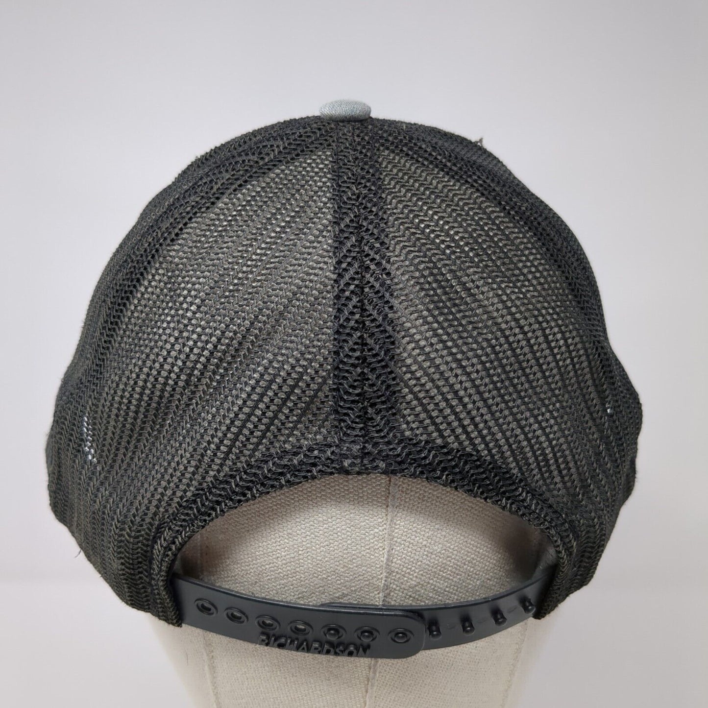 Crossfire Fencing Snapback Trucker Hat Gray OS Adjustable Mesh Back Richardson