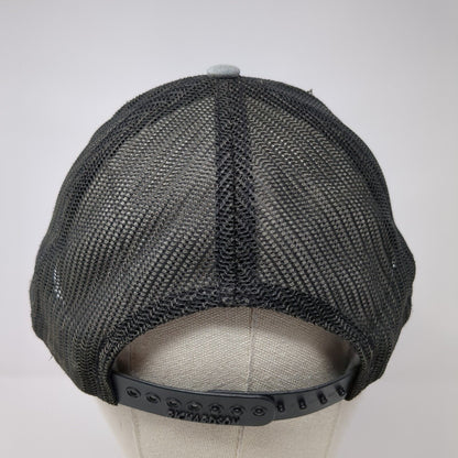 Crossfire Fencing Snapback Trucker Hat Gray OS Adjustable Mesh Back Richardson
