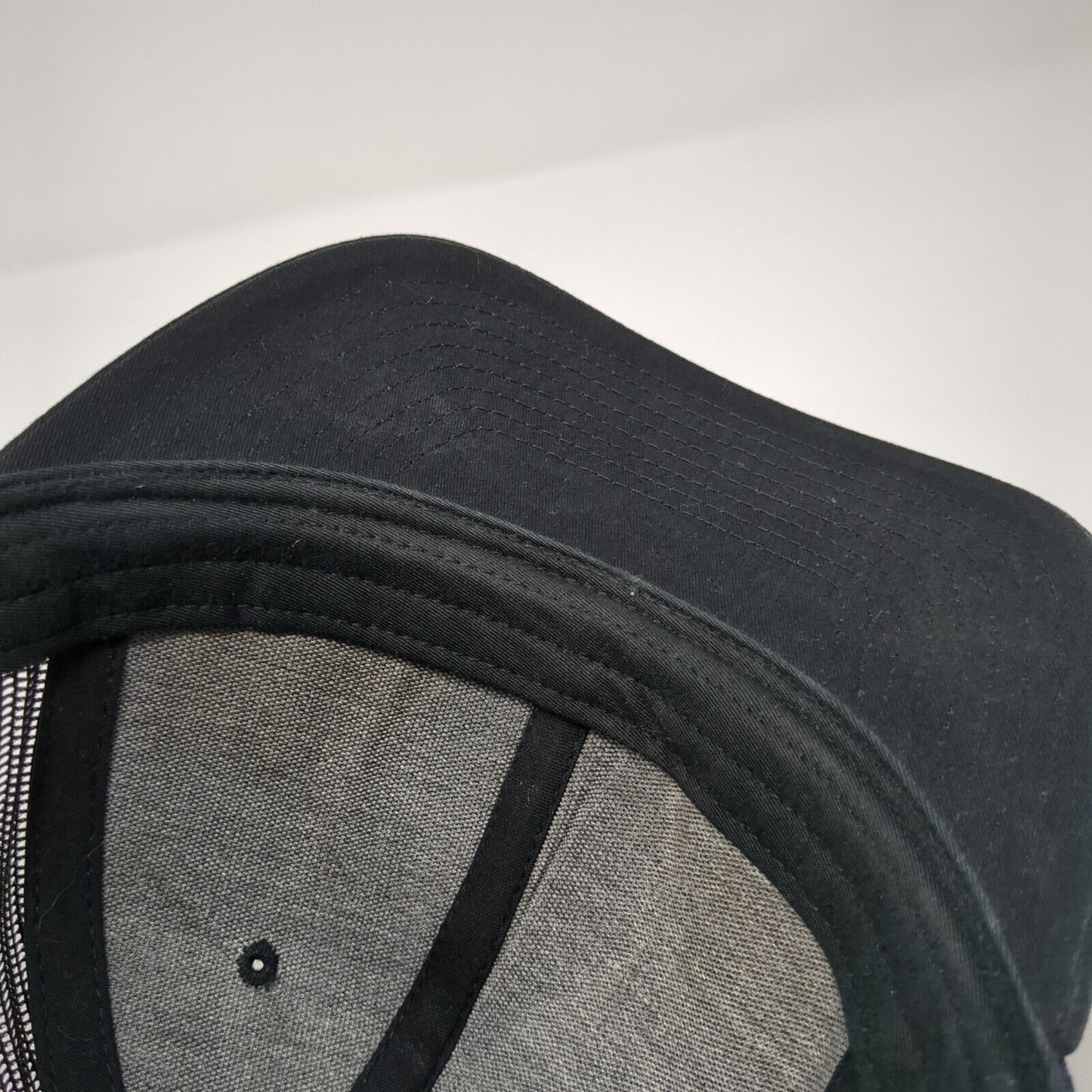 CNP Snapback Trucker Hat Black One Size Adjustable Embroidered Mesh Richardson