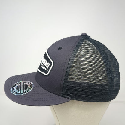 Harbor Freight Trucker Hat Gray One Size Mesh Snapback Logo Patch HFT EST 1977