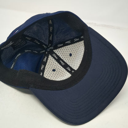 Titleist Baseball Cap Blue XL Fitted Mesh Golf Pro V1 FootJoy Performance Hat