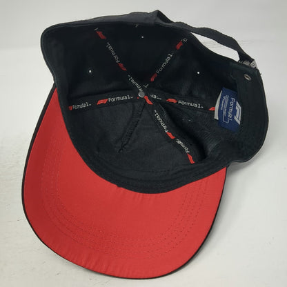 Fanatics Formula 1 Black 5 Panel One Size Hat Red 3D Logo Slideback Racing Merch