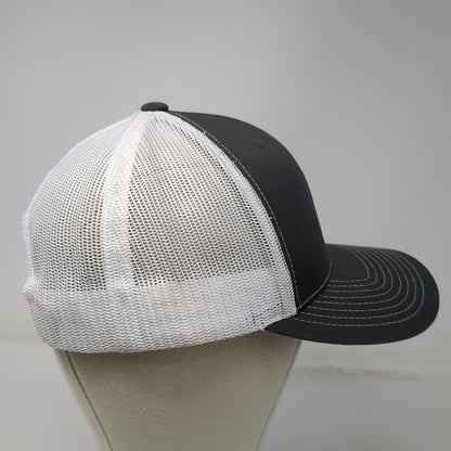 Richardson Trucker Hat Gray One Size Mesh Back Snapback AG Equipment Bull Logo