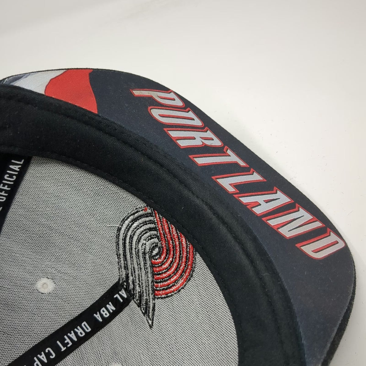 Adidas NBA Portland Trail Blazers Snapback Hat Black One Size Draft Cap OSFM