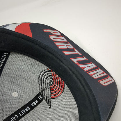 Adidas NBA Portland Trail Blazers Snapback Hat Black One Size Draft Cap OSFM
