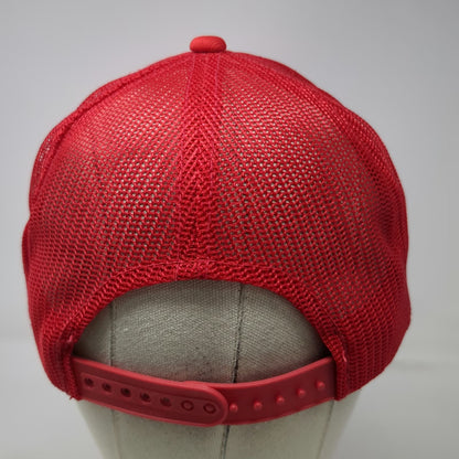 Headwear Trucker Hat Red One Size DeVilbiss Air Compressor Mesh Back Snapback