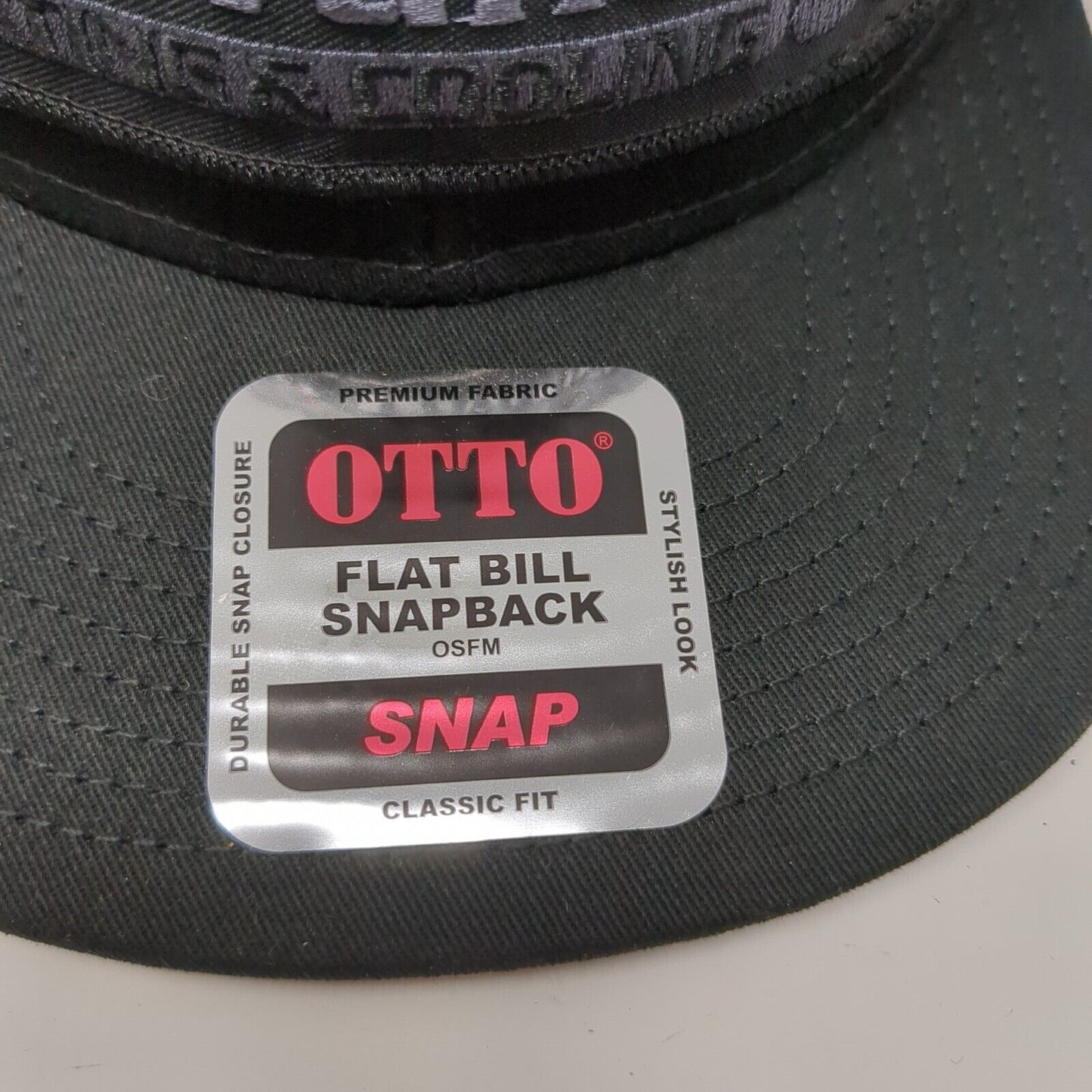 Advanced Heating & Cooling Snapback Trucker Hat Black OSFM Flat Bill
