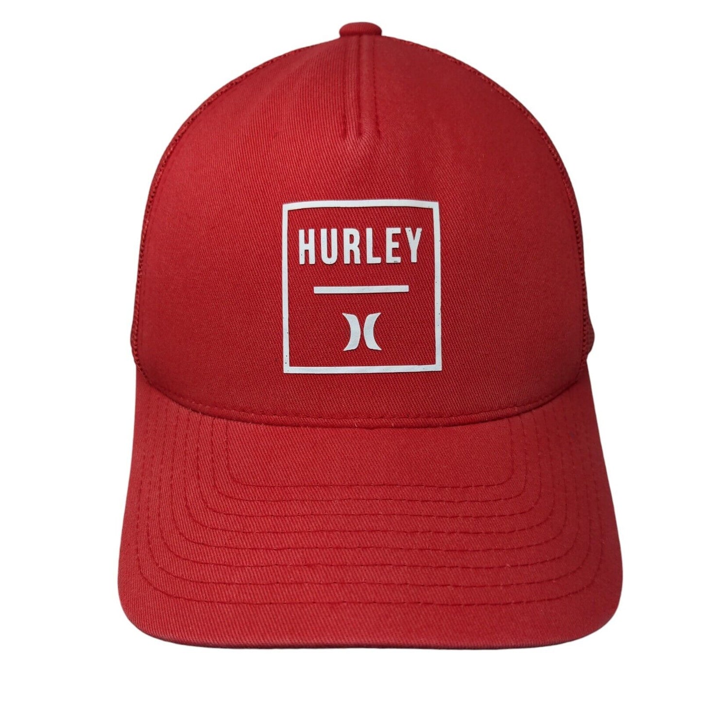 Hurley Snapback Mesh Back Trucker Hat Red One Size The Classics Yupoong