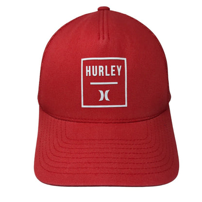 Hurley Snapback Mesh Back Trucker Hat Red One Size The Classics Yupoong