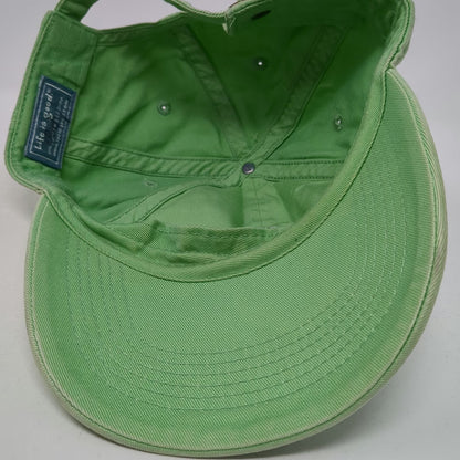 Life is Good Baseball Cap Green One Size Dog Sunglasses Flower Hat Slideback