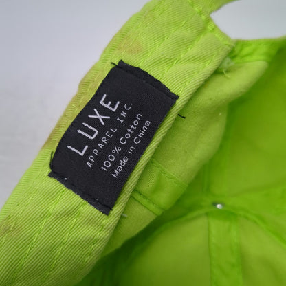 Luxe Baseball Cap Green One Size Bahamas Nassau Est 1973 Hat Slideback Cotton