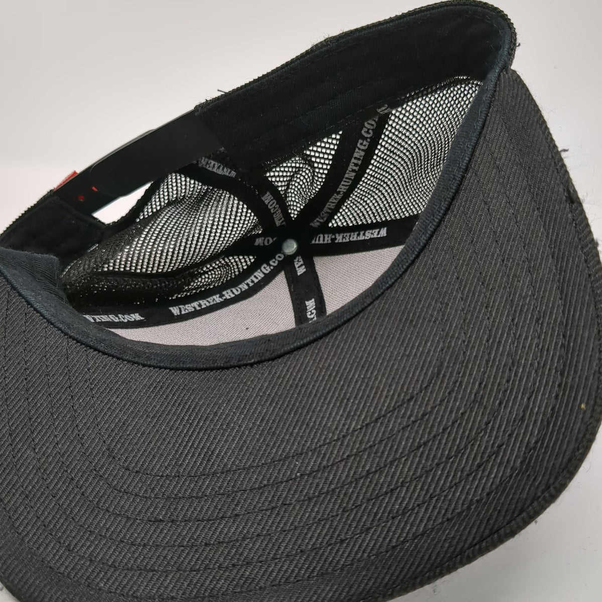 Westrek Trucker Hat Black One Size Deer Sunset Patch Mesh Snapback Field Hunt