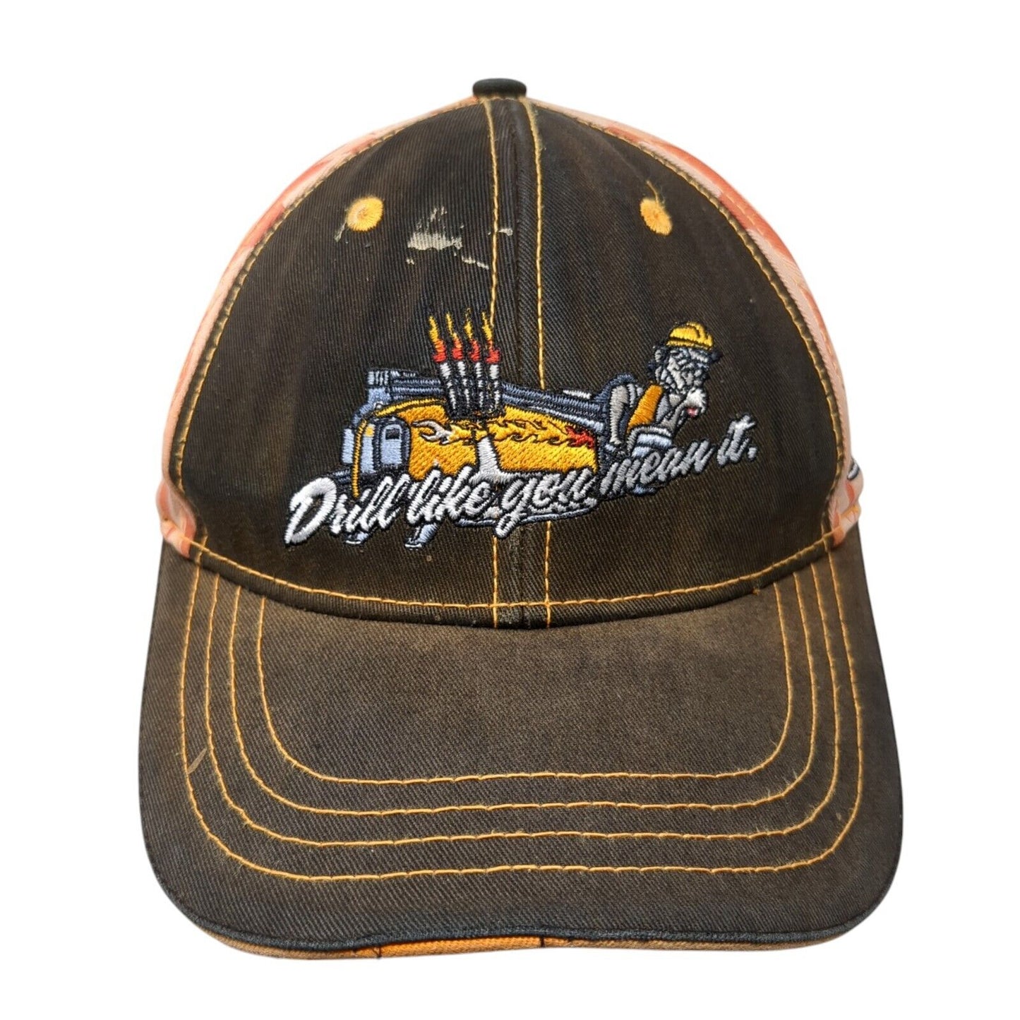Drill Like You Mean It Strapback Hat Multicolor One Size Ditch Witch