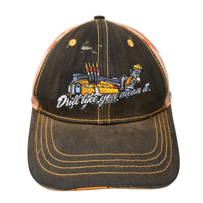 Drill Like You Mean It Strapback Hat Multicolor One Size Ditch Witch