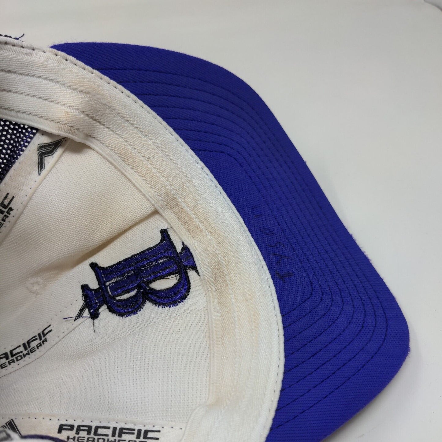 IB Fitted Mesh Back Trucker Hat Multi S/M Embroidered Pacific Headwear
