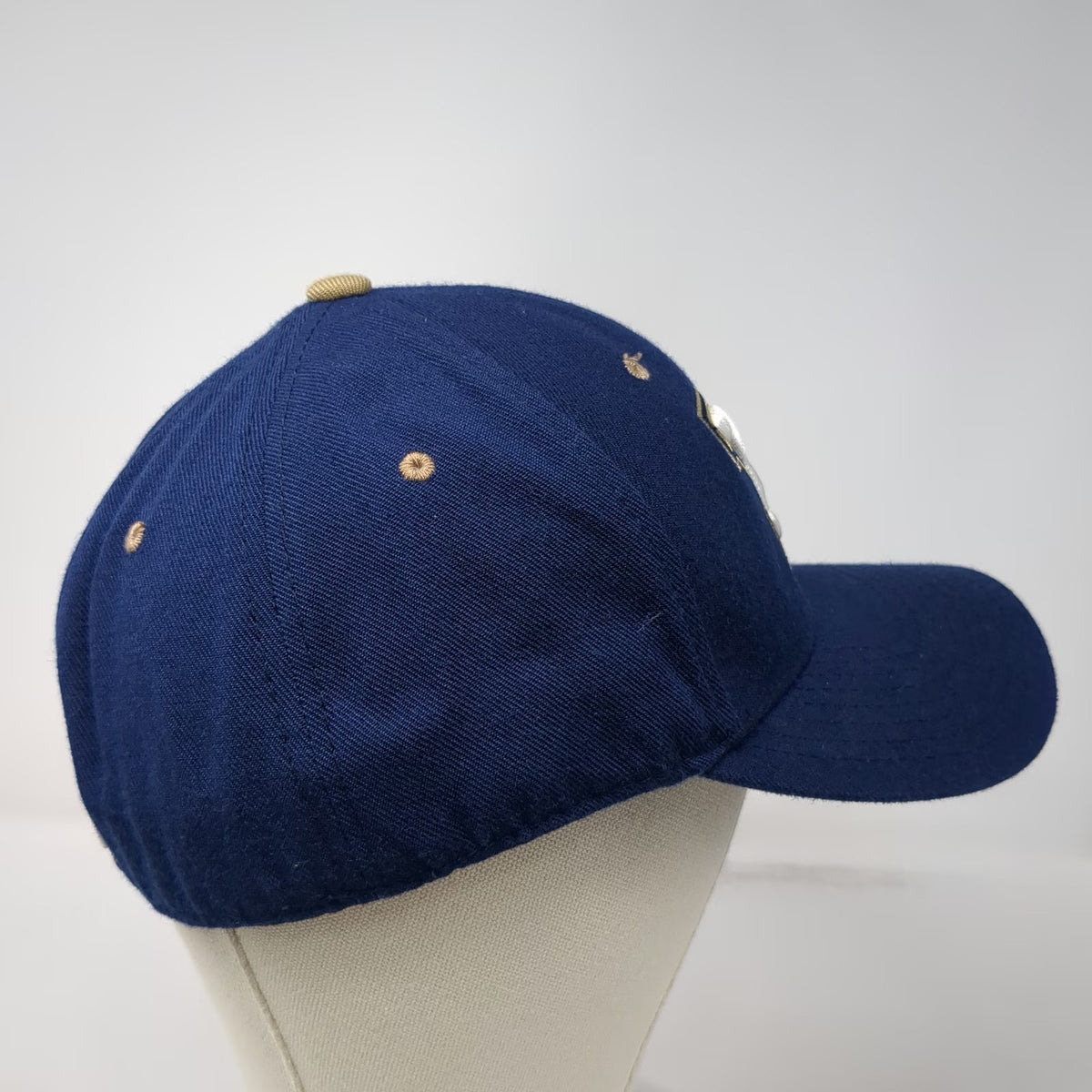 BYU Cougars NCAA Zephyr Baseball Cap Blue 7 1/2 Wool Blend Fitted White Gold Hat