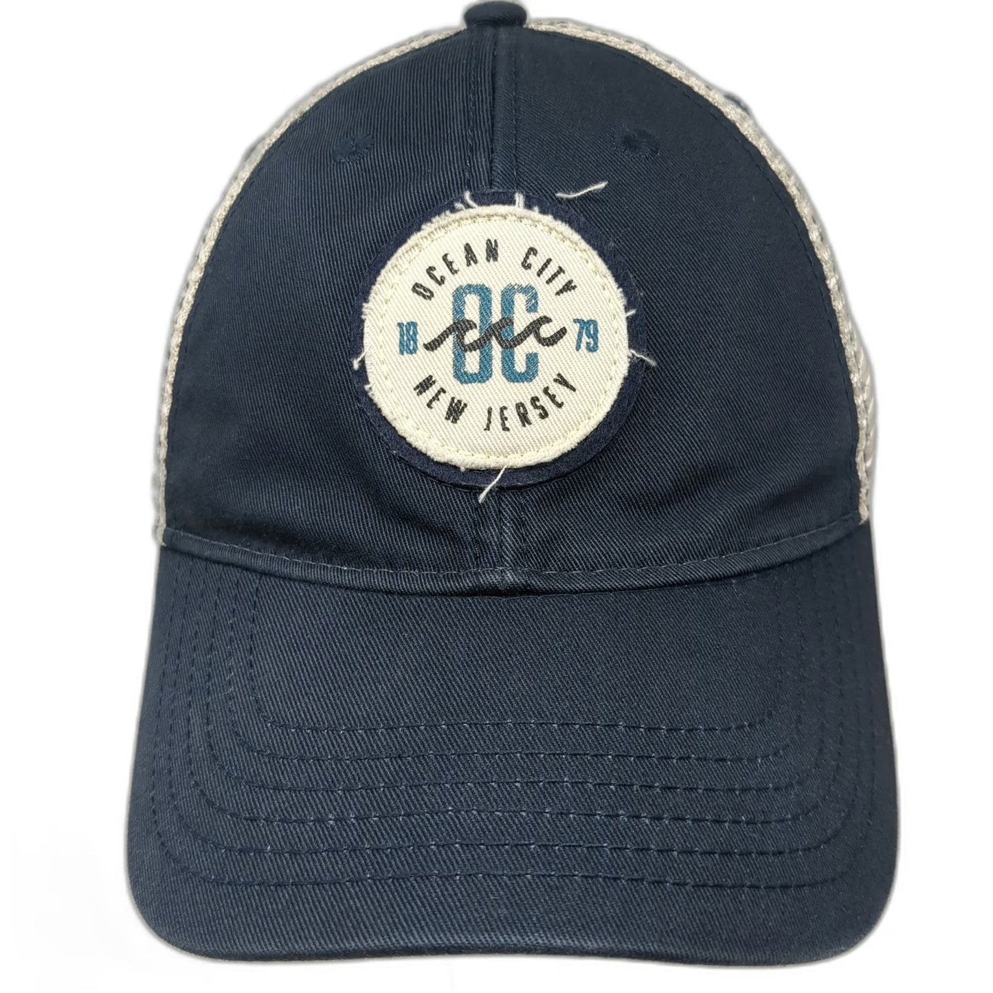 Legacy Trucker Hat Blue One Size Snapback Ocean City New Jersey Mesh Patch