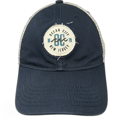 Legacy Trucker Hat Blue One Size Snapback Ocean City New Jersey Mesh Patch
