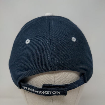 Seattle Washington Strapback Hat Blue One Size Embroidered Adjustable