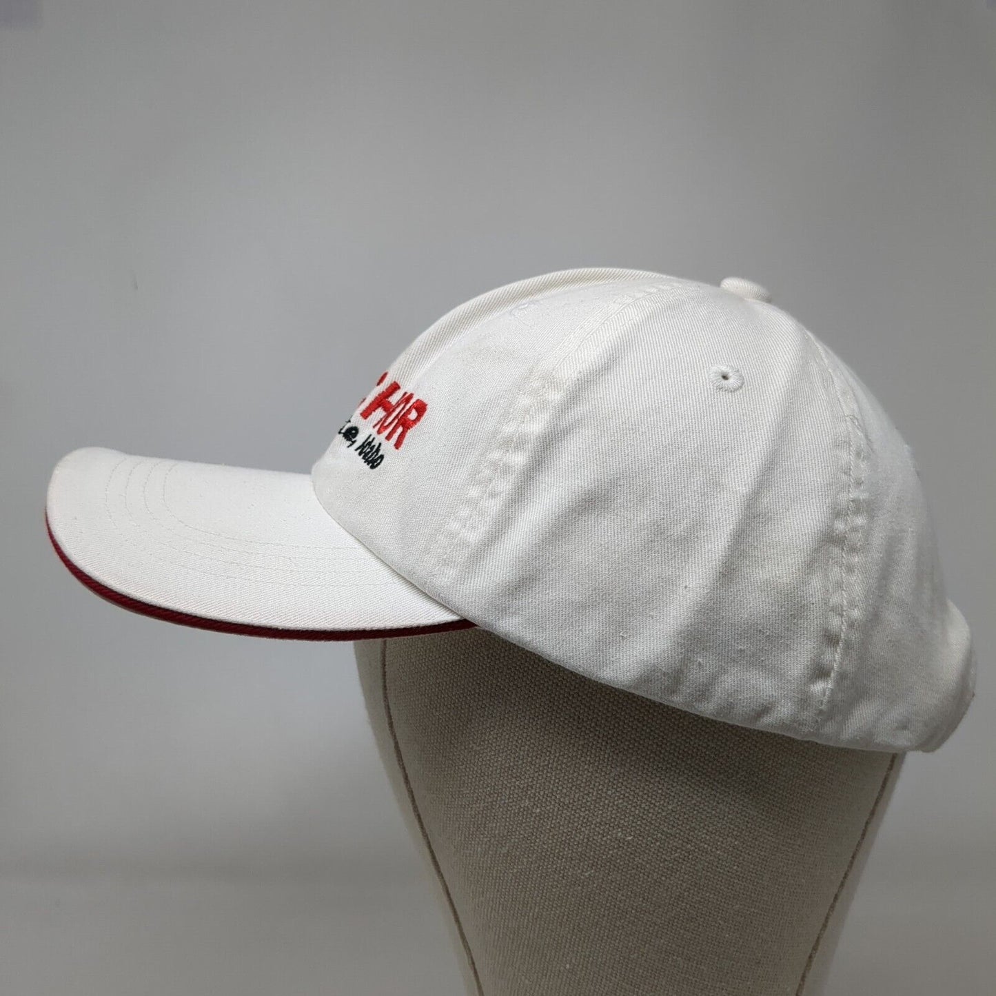 The Anchor Strapback Hat White One Size Embroidered Port Authority