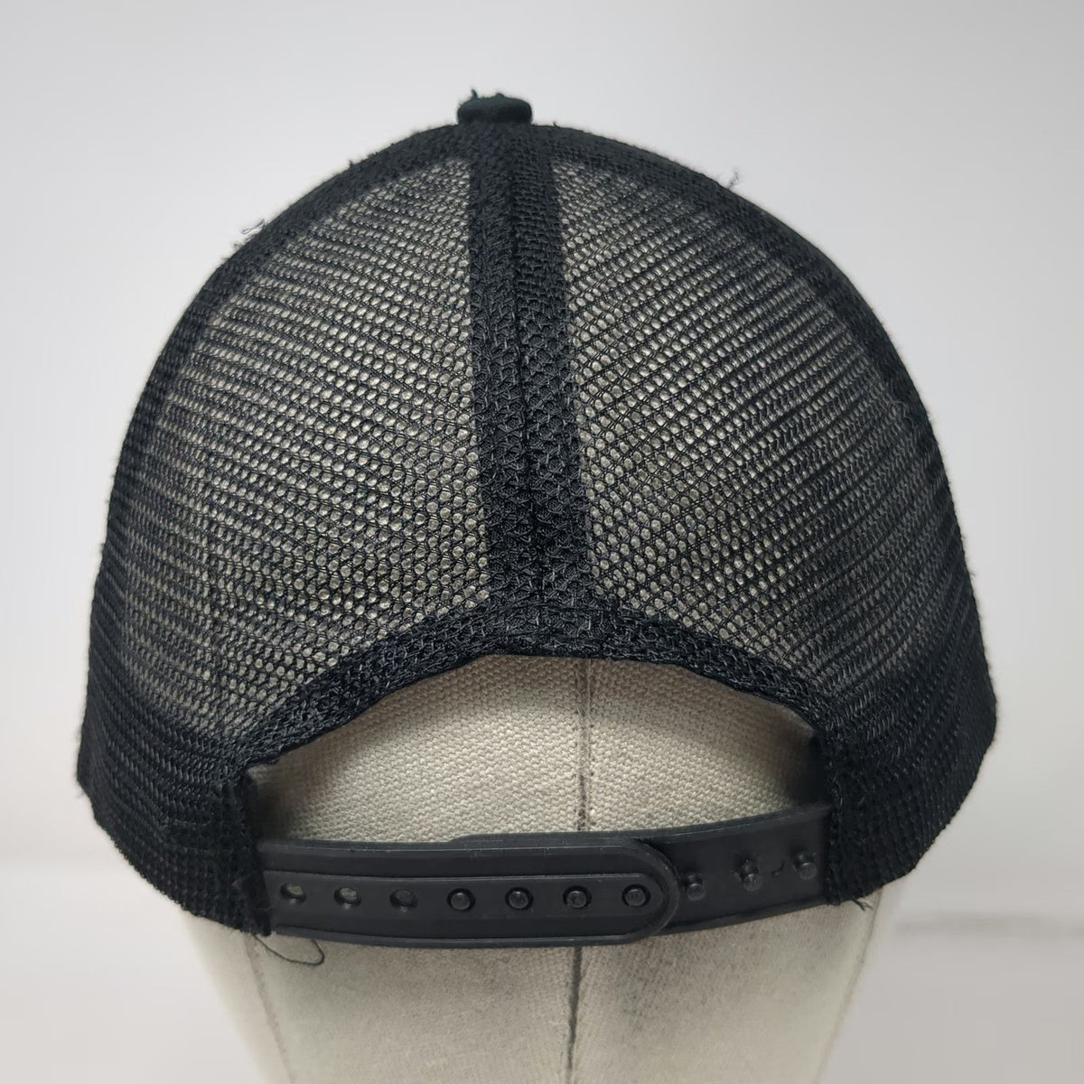 Freddy's Trucker Hat Black One Size Snapback Mesh Back Red Script Logo Graphic