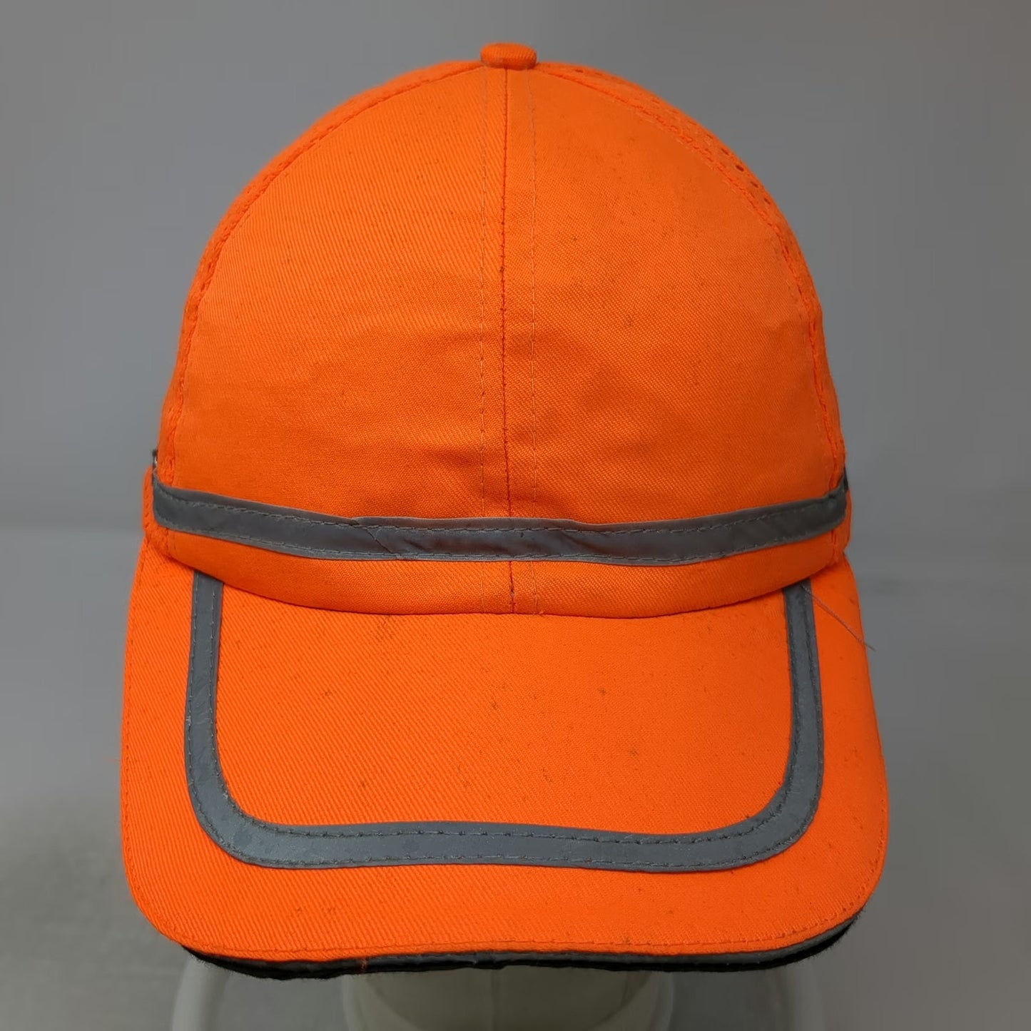ML Kishigo Orange Baseball Cap One Size Reflective Tape Mesh Safety High Vis Hat