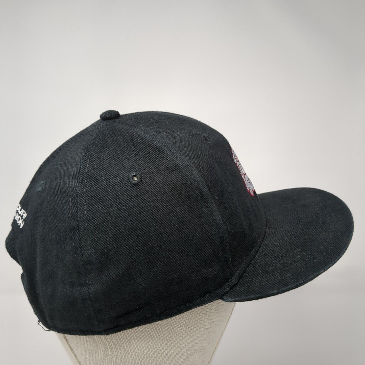 Bulldog Mid Missouri Credit Union Snapback Hat Black OS Adjustable Embroidered