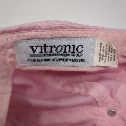 Unbeatable Pink Ribbon Cancer Awareness Baseball Cap Pink OS Adjustable Vitronic