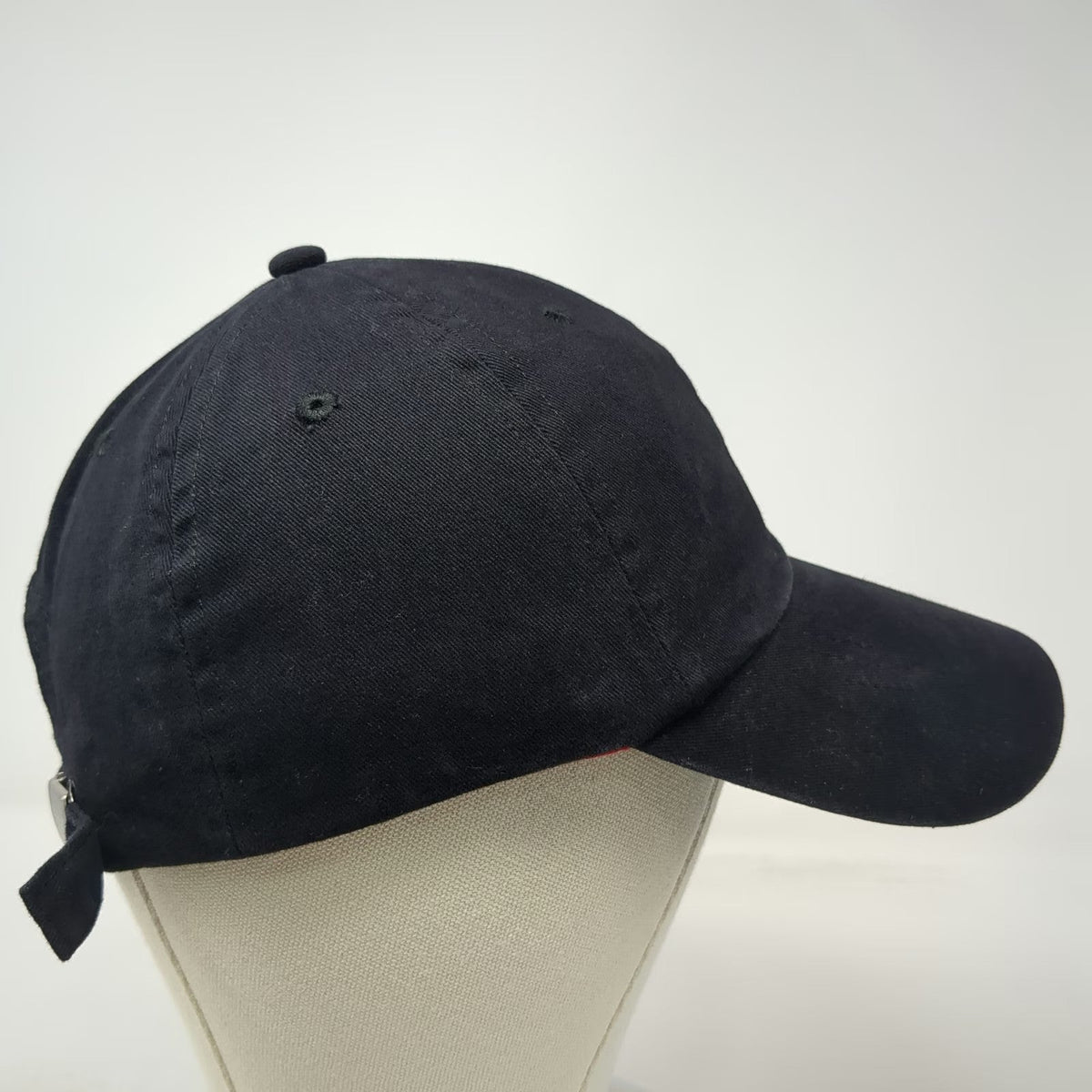 Steve Madden Baseball Cap Black One Size Chill Embroidered Slideback Hat