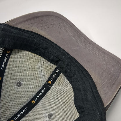 Carhartt Trucker Hat Gray One Size Snapback Mesh Diamond Patch Logo Workwear