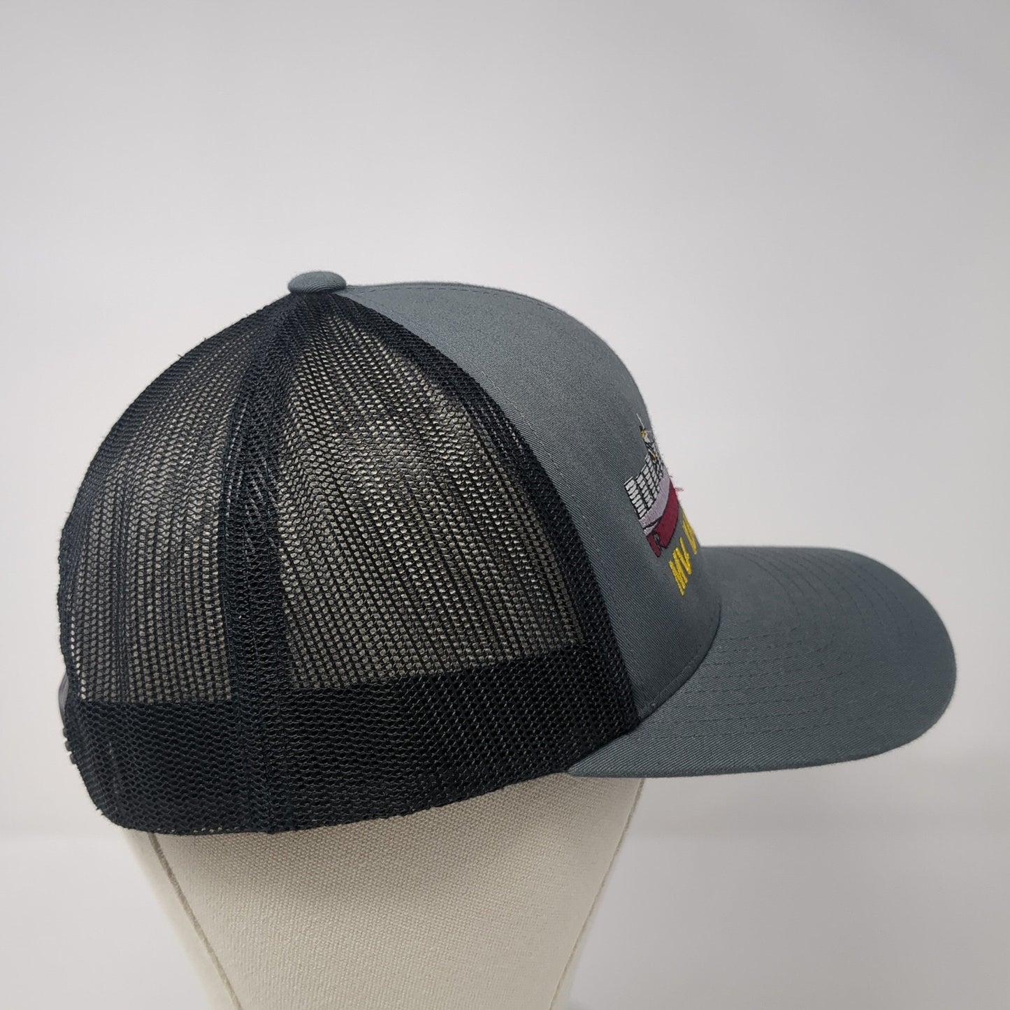 MV Kaimana Hila Snapback Trucker Hat Gray One Size Mesh Back Colorblock