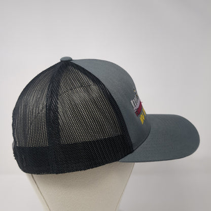 MV Kaimana Hila Snapback Trucker Hat Gray One Size Mesh Back Colorblock