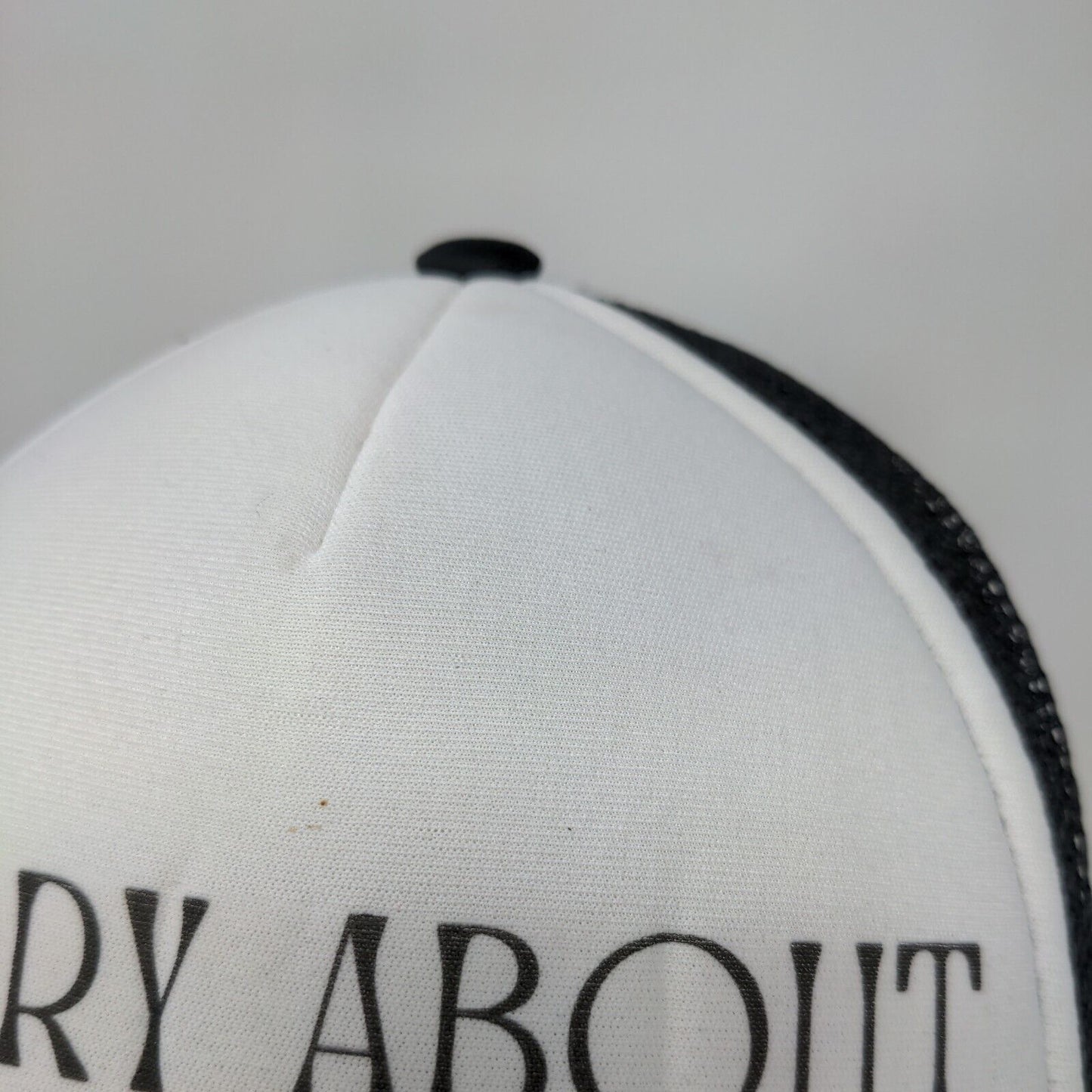 Sorry About My Dad Snapback Mesh Back Trucker Hat Black OSFM Direct Caps