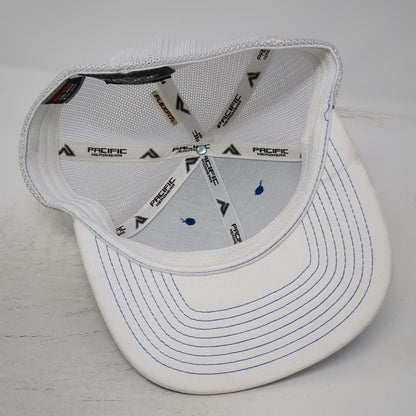 Pacific Headwear Baseball Cap Blue M Action Garage Door Mesh Back Flexfit Hat