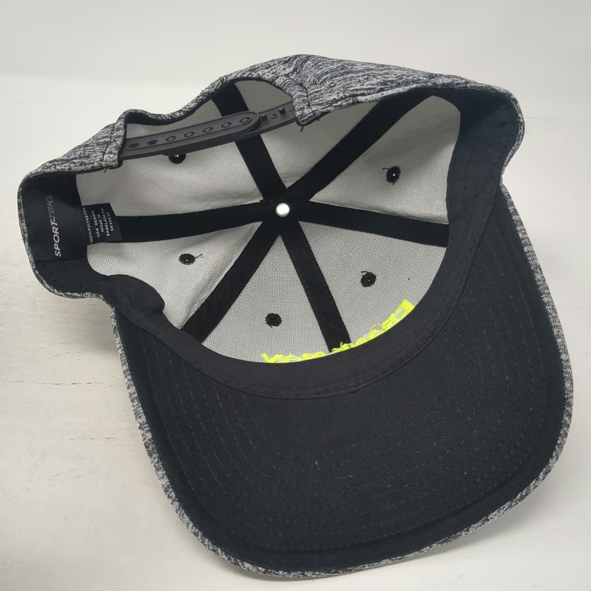 Sport-Tek Snapback Gray Hat One Size Frank May Ski-Doo Space Dye Green Polyester