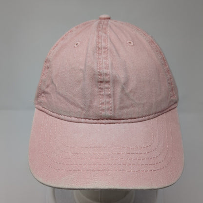 Unbranded Slideback Hat Pink One Size Solid Adjustable Blank 6 Panel