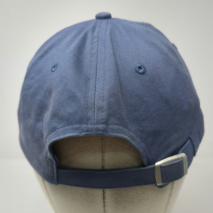 PINK Victoria's Secret Baseball Cap Blue OSFM Slideback Cotton Logo Strap Hat