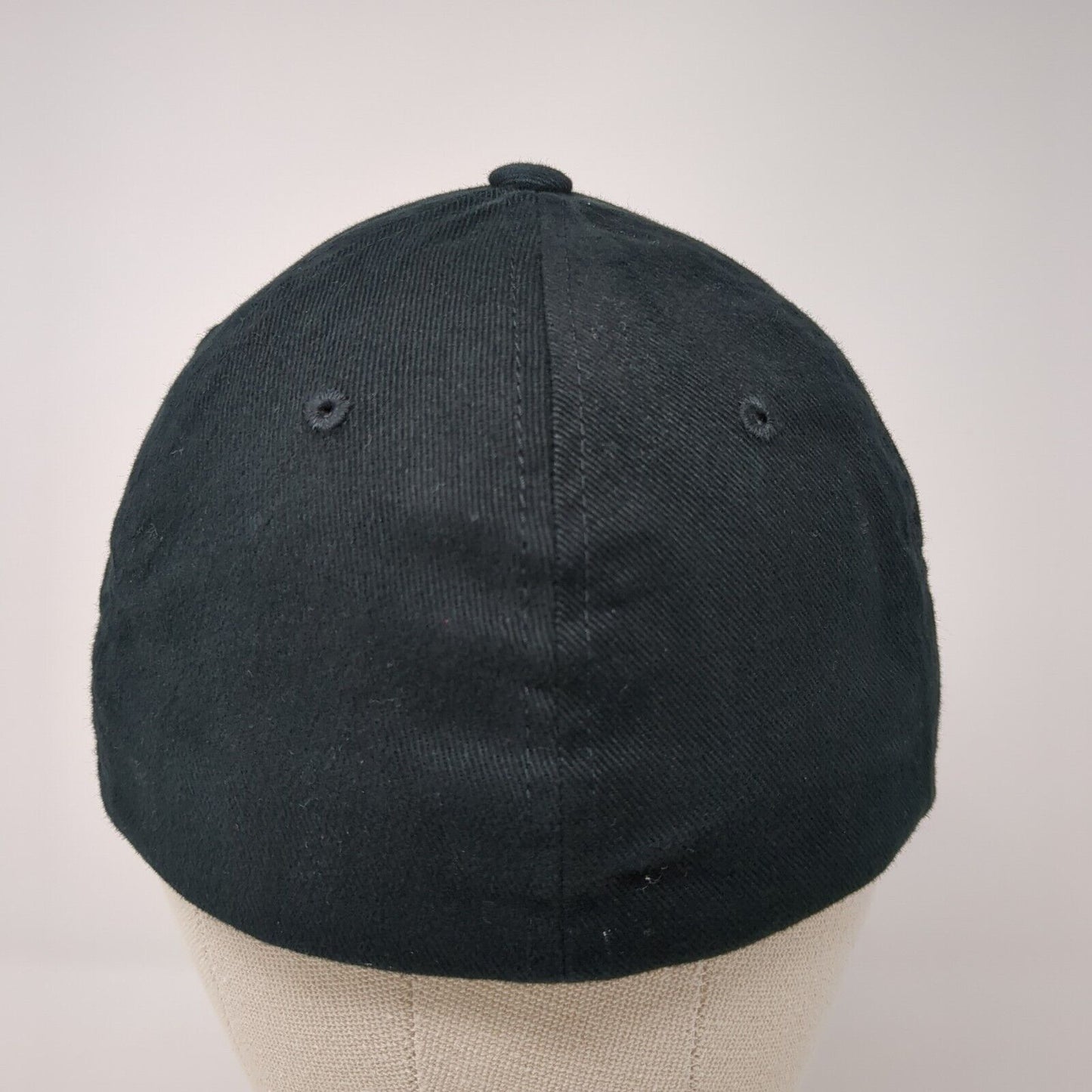 Otis Fitted Hat Black S-M Embroidered Solid 6 Panel Flexfit Yupoong