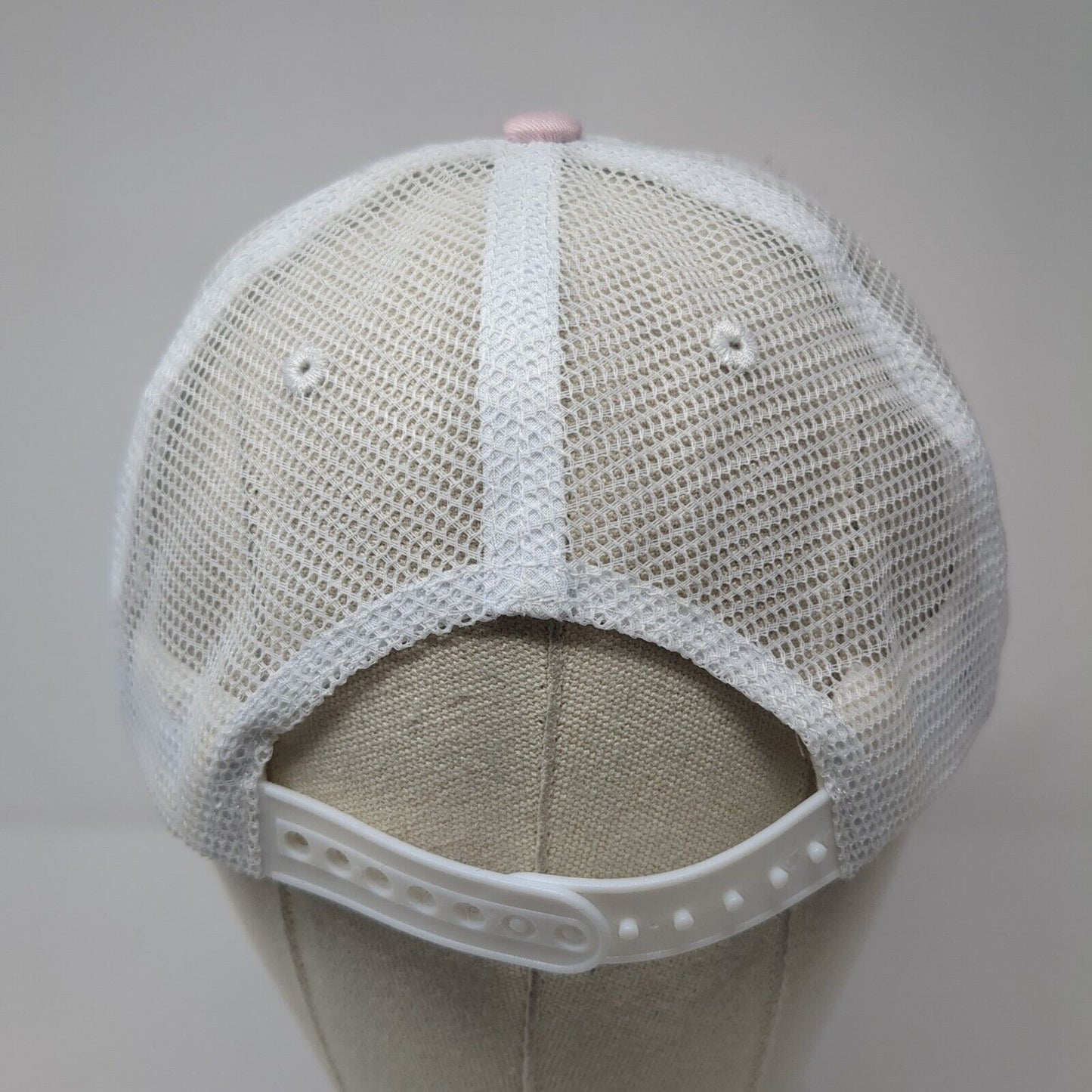 Unbranded Snapback Trucker Hat Pink One Size Mesh Back Crown Rhinestone