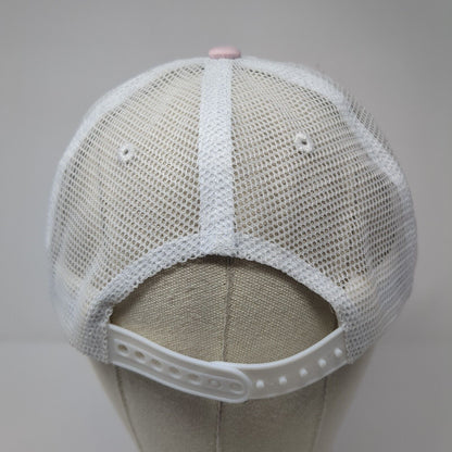 Unbranded Snapback Trucker Hat Pink One Size Mesh Back Crown Rhinestone