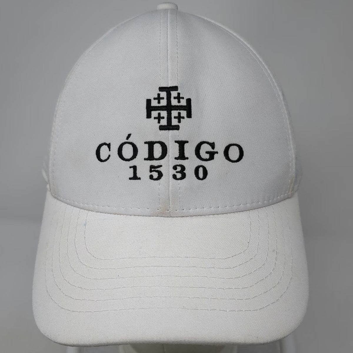 Codigo 1530 Tequila White Baseball Cap One Size Perforated Strapback Hat