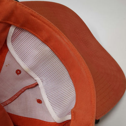 YOU KNOW! 5 Panel Orange One Size Hat Turtle Compass Rubber Patch Rope Snapback