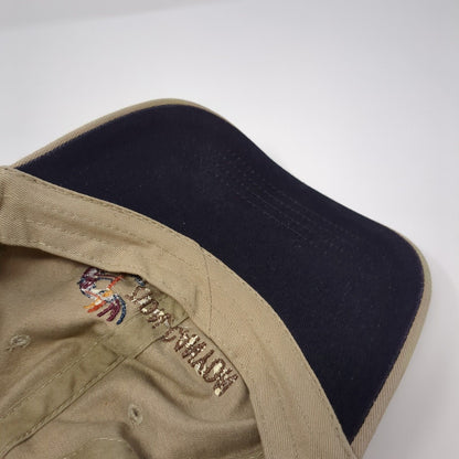 Zion Canyon Strapback Hat Tan One Size Adjustable Embroidered 6 Panel Cotton