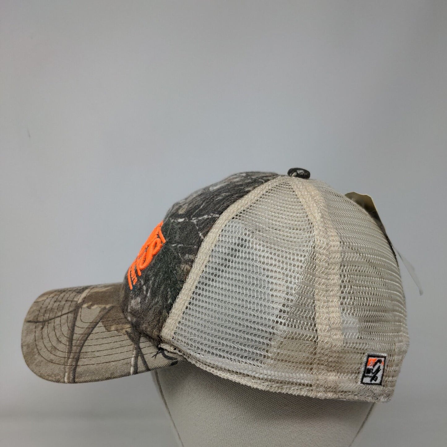 Hobie's Snapback Hat Camo OSFM Trucker Embroidered Mesh Back The Game W/Tags