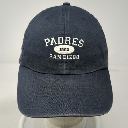 San Diego Padres MLB Twins Enterprise Baseball Cap Blue OSFM Slideback Cotton
