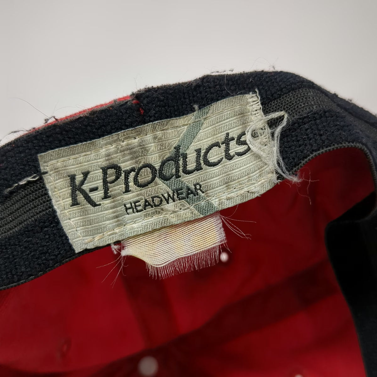 K-Products Baseball Cap Red One Size Snap-on Tools Logo Embroidered Elastic Hat