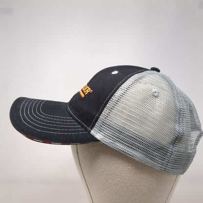 Schneider Strapback Trucker Hat Black OSFA Mesh Back Embroidered