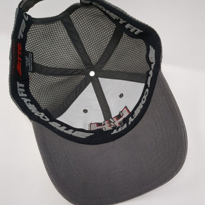 HH Electric Strapback Mesh Back Hat Gray One Size Solid Comfy Fit Otto