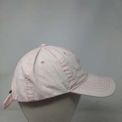 Unbranded Slideback Hat Pink OSFM Adjustable Vented Holes 6 Panel Blank