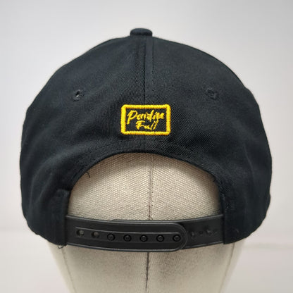 Top Level Snapback Black Yellow One Size Hat Paid In Full Money Print Flat Brim